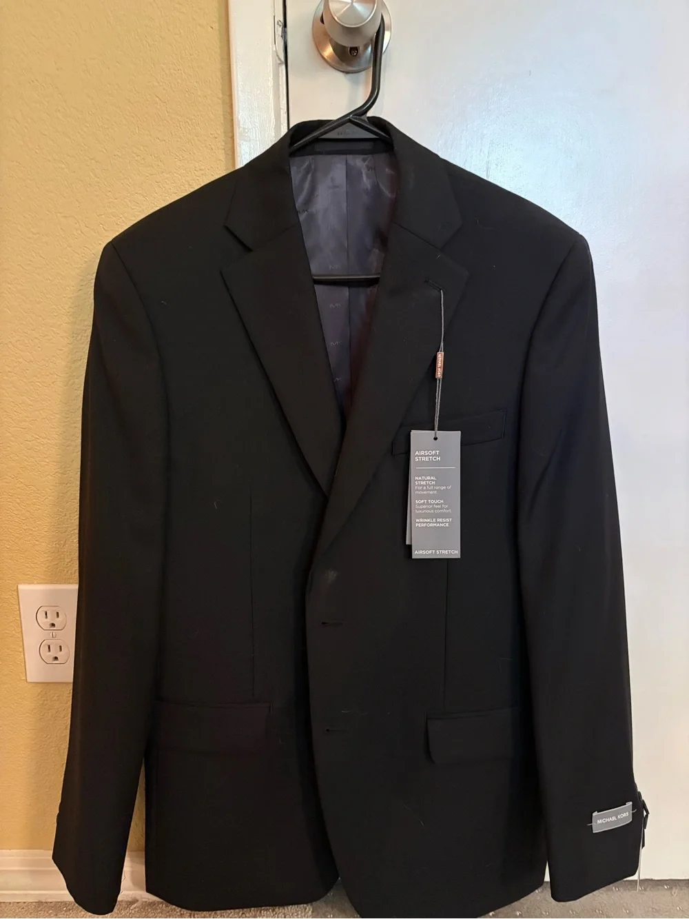 Michael Kors Black Men's Two-Button Suit Blazer